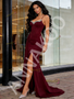 Shop 2026 ANNAKOO Satin Spaghetti Straps Trumpet Mermaid Beading Prom Dress Under 149