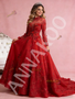 Shop 2026 ANNAKOO Red Sequins Tulle Backless Long Sleeve Appliques Prom Dress Under 888