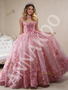 Shop 2026 ANNAKOO Tulle High Neck Cap Sleeve Pink Appliques Prom Dress Under 789