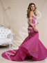 Shop 2026 ANNAKOO Mermaid Beading Sequins Fuchsia Prom Dress Under 788