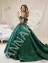 Shop 2026 ANNAKOO Ball Gown Green Tulle Sequins Pearls Prom Dress Under 888