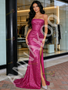 Shop 2026 ANNAKOO Spaghetti Straps Sequin Trumpet Mermaid Prom Dress With Slit Under 129