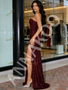 Shop 2026 ANNAKOO Spaghetti Straps Sequin Trumpet Mermaid Prom Dress With Slit Under 129