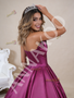 Shop 2026 ANNAKOO Satin Strapless Fuchsia Pleats Prom Dress Under 577