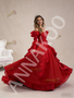 Shop 2026 ANNAKOO Backless 3D Red Long Sleeve Appliques Prom Dress Under 788