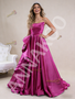 Shop 2026 ANNAKOO Fuchsia Satin Strapless Pleats Prom Dress Under 589