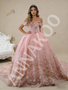 Shop 2026 ANNAKOO Off the Shoulder 3D Pink Tulle Flower Prom Dress Under 855