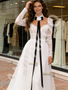 Shop 2026 ANNAKOO High Neck Flower Tulle Long Sleeve A Line Wedding Dress Under 199