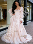 Shop 2026 ANNAKOO Pink Tulle Sparkle Ball Gown Ruffles Prom Dress Under 288