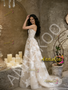 Shop 2026 ANNAKOO Champagne Lace Appliques Tulle Strapless A Line Wedding Dress Under 189