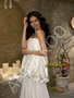 Shop 2026 ANNAKOO Strapless Satin & Chiffon A Line White Wedding Dress Under 189