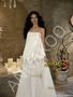Shop 2026 ANNAKOO Strapless Satin & Chiffon A Line White Wedding Dress Under 189
