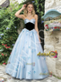 Shop 2026 ANNAKOO Blue Tulle A Line Butterfly Sweetheart Prom Dress Under 229