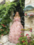 Shop 2026 ANNAKOO Pink Floral Off  The Shoulder Tulle A Line Prom Dress Under 229