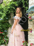 Shop 2026 ANNAKOO Off The Shoulder Pink Floral A Line Prom Dress Under 289