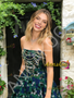 Shop 2026 ANNAKOO Strapless Beading Floral Green Tulle A Line Prom Dress Under 189