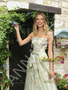 Shop 2026 ANNAKOO Green Tulle Floral A Line Strapless Prom Dress Under 189