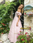 Shop 2026 ANNAKOO Off The Shoulder Satin A Line Appliques Pink Prom Dress Under 189
