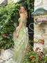 Shop 2026 ANNAKOO Off The Shoulder Ruffles Green Tulle A Line Prom Dress Under 189