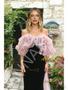 Shop 2026 ANNAKOO Off The Shoulder Trumpet Mermaid Ruffles Tulle Velvet Prom Dress Under 198