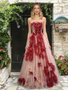 Shop 2026 ANNAKOO Red Ruffles A Line Sweetheart Tulle Prom Dress Under 249