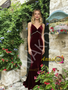 Shop 2026 ANNAKOO Spaghetti Straps Burgundy Velvet Trumpet Mermaid Beading Prom Dress Under 189