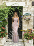 Shop 2026 ANNAKOO Pink Strapless Trumpet Mermaid Ruffles Beading Prom Dress Under 239