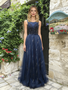 Shop 2026 ANNAKOO Navy Blue Jewel Tulle Sparkle A Line Prom Dress Under 259