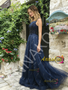 Shop 2026 ANNAKOO Navy Blue Jewel Tulle Sparkle A Line Prom Dress Under 259