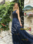 Shop 2026 ANNAKOO Navy Blue Jewel Tulle Sparkle A Line Prom Dress Under 259