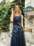 Shop 2026 ANNAKOO Navy Blue Jewel Tulle Sparkle A Line Prom Dress Under 259