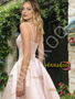 Shop 2026 ANNAKOO Pink Spaghetti Straps Satin A Line Prom Dress Under 189