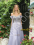 Shop 2026 ANNAKOO Off The Shoulder Lavender Purple Tulle Beading Prom Dress Under 289