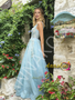Shop 2026 ANNAKOO Ligth Blue Tulle Lace A Line Scoop Prom Dress Under 239