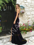 Shop 2026 ANNAKOO Halter Beading Trumpet Mermaid Velvet Prom Dress With Slit Under 159