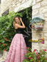 Shop 2026 ANNAKOO Pink Spaghetti Straps A Line Flower Prom Dress Under 249