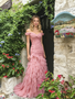 Shop 2026 Annakoo Pink Off The Shoulder Tulle Ruched Ruffles Mermaid Prom Dress Under 278