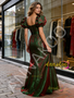 Shop 2026 ANNAKOO Sweetheart Short Sleeves Trumpet Mermaid 2 Colors Organza Prom Dress Under 189