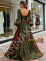 Shop 2026 ANNAKOO Long Sleeves 2 Colors Organza Green A Line Prom Dress Under 189