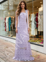 Shop 2026 ANNAKOO Lavender Straps Satin Lace A Line Prom Dress Under 189