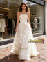 Shop 2026 ANNAKOO Strapless Flower Satin A Line Tulle Wedding Dress Under 199
