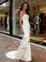 Shop 2026 ANNAKOO Strapless Bow Trumpet Mermaid Satin Wedding Dress Under 229