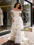 Shop 2026 ANNAKOO Off The Shoulder Lace A Line Layer Wedding Dress Under 229