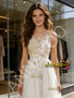 Shop 2026 ANNAKOO Jewel A Line Appliques Tulle Lace Wedding Dress Under 199