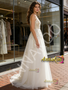 Shop 2026 ANNAKOO Jewel A Line Appliques Tulle Lace Wedding Dress Under 199
