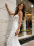 Shop 2026 ANNAKOO Sweetheart Trumpet Mermaid Lace Sweep Train Wedding Dress Under 259