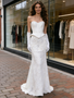 Shop 2026 ANNAKOO Sweetheart Corset Satin Trumpet Mermaid Lace Wedding Dress Under 298