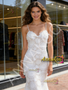 Shop 2026 ANNAKOO Lace Spaghetti Straps Trumpet Mermaid White Wedding Dress Under 199