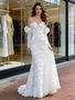 Shop 2026 Annakoo Off The Shoulder Lace Trumpet Mermaid Long Sleeve Wedding Dress Under 219