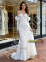 Shop 2026 Annakoo Off The Shoulder Lace Trumpet Mermaid Long Sleeve Wedding Dress Under 219